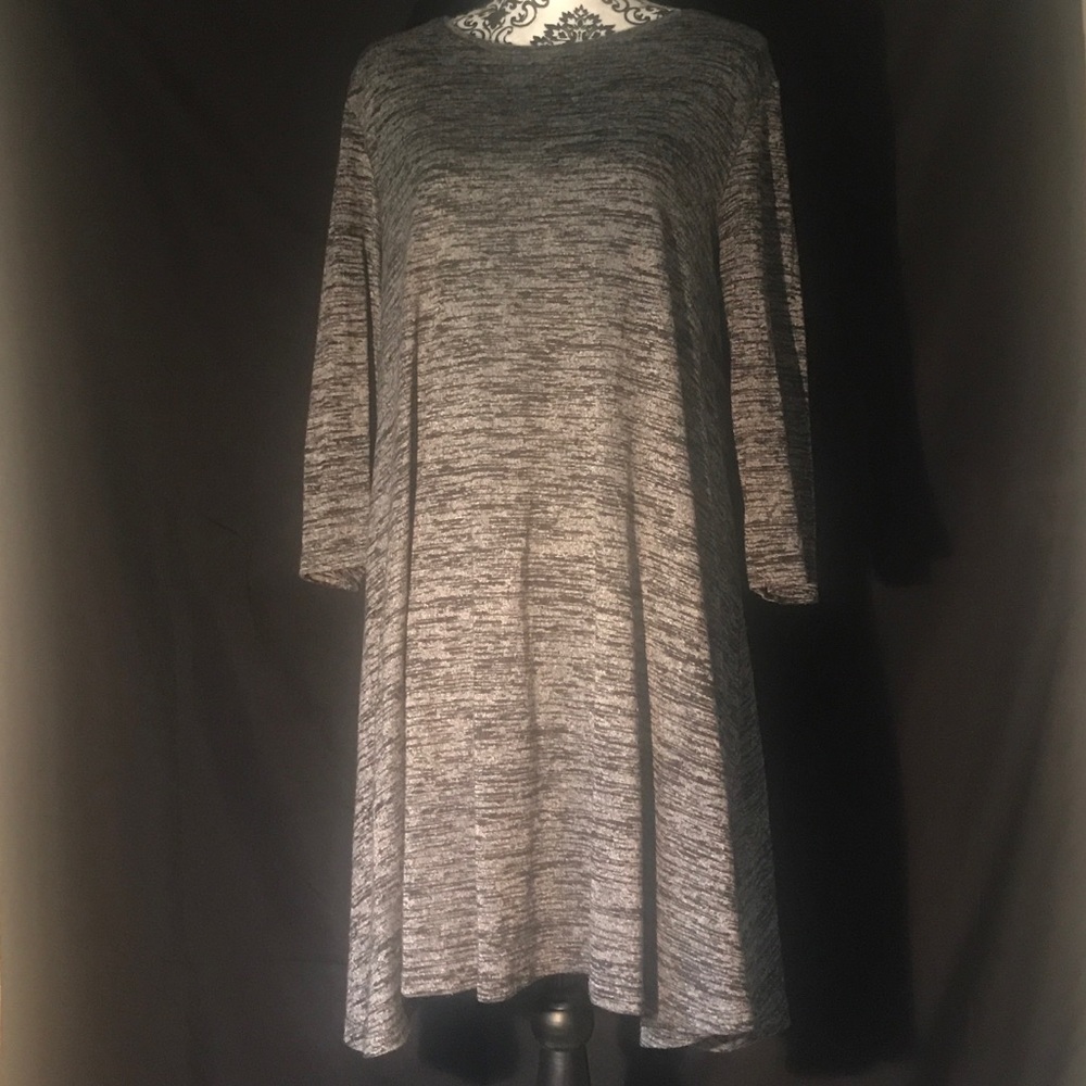 Lightweight Sweater Dress with 3/4 sleeves
